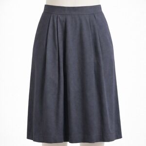 Vtg Austin Hill Pleated Midi Skirt Size S Navy Blue Dark Preppy Academia Ivy USA